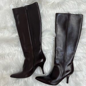 Cole Haan Chocolate (Dark Brown) Heeled Boots - Size 6 1/2